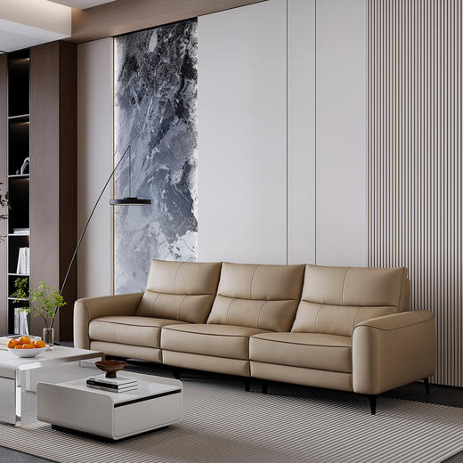 顾家家居整装 现代舒适 皮艺功能沙发 KZ.9055C 乐居 商品图2