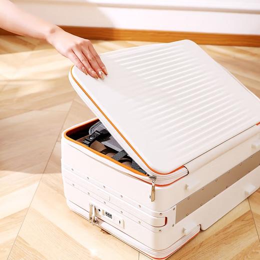 【新款】亚马逊同步上新火爆欧美时尚商务行李箱一半工作一半生活宽拉杆侧开20寸商务登机箱前置开口USB充电 商品图2