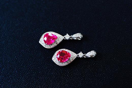 0.75ct刻面红宝石吊坠 商品图5