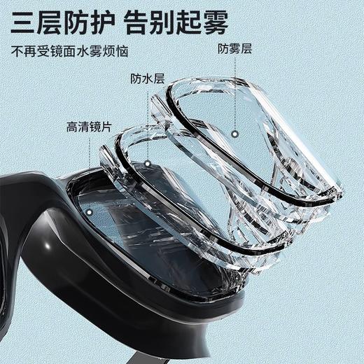 佑游泳镜高清防水防雾大框游泳眼镜成人男女泳镜游泳专业装备批发 商品图3