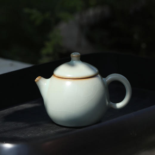 问鼎汝瓷鼎峰系列天青老款龙胆壶 商品图0