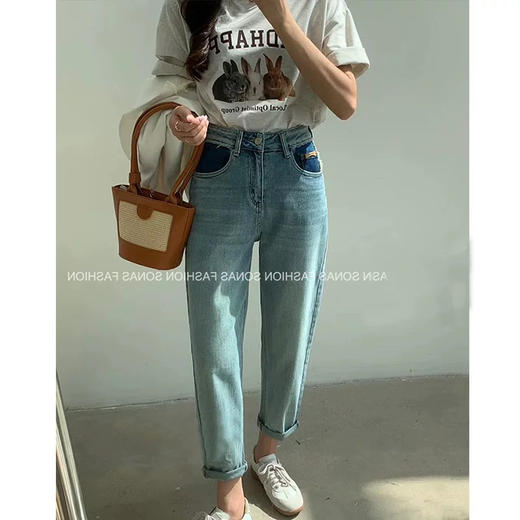 弹力牛仔萝卜裤 商品图3