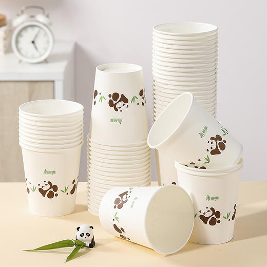 【批发】美丽雅 简语一次性加厚纸杯228ml*50只 一次性杯子耐热不渗漏 商品图5