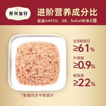 弗列加特 98%高肉含量FPMR生骨肉猫主食罐头 鲜鸡肉幼猫罐头95g*6罐 商品图3