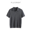 PLUS CRASH夏季海鸥领的开襟设计100%绵羊毛针织纯色短袖Polo衫 商品缩略图3