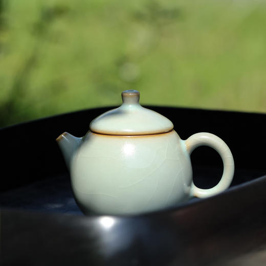 问鼎汝瓷鼎峰系列天青老款龙胆壶 商品图2