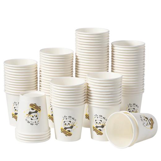 【批发】美丽雅双层厚底乐享纸杯FDA食品级认证 100个/袋 商品图10