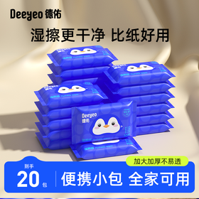 DY德佑湿厕纸便携装小包10抽*20包