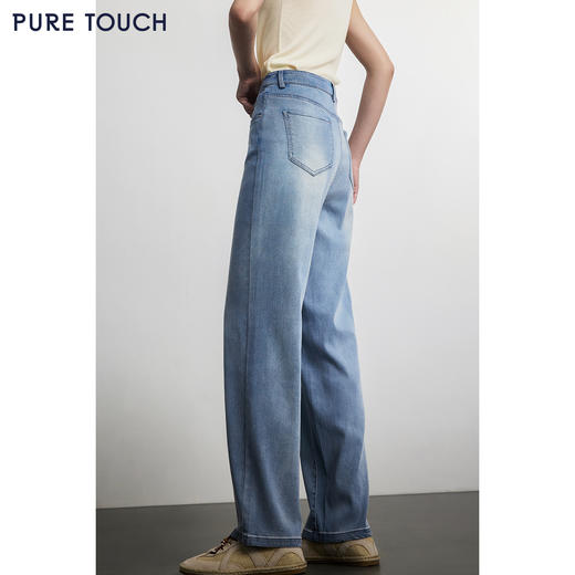 PURE TOUCH 浅蓝色直筒牛仔裤 商品图2
