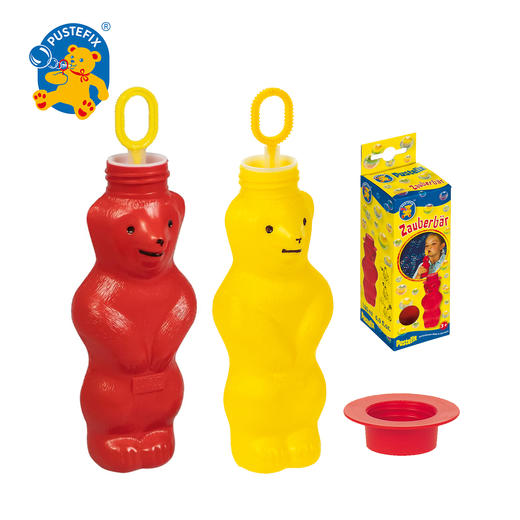 PUSTEFIX泡特飞 梦幻熊泡泡（1个装，红黄瓶身随机发货)）泡泡玩具 适用年龄3岁+ 安全无毒 不刺激 德国原装  869-525 商品图0