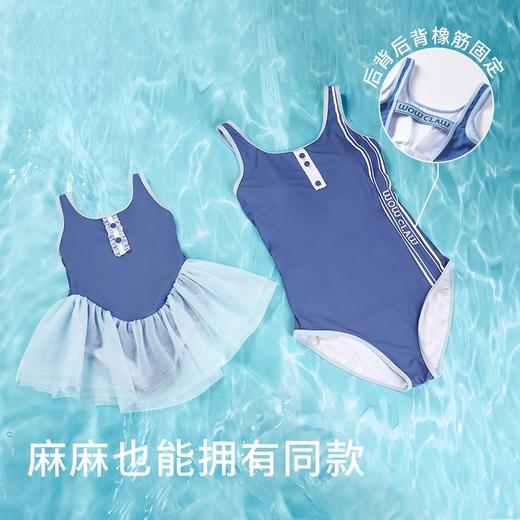 美国WOL儿童连体芭蕾泳衣/成人款夏季旅游度假无袖抗氟吊带泳衣裤|小爪衣 商品图4