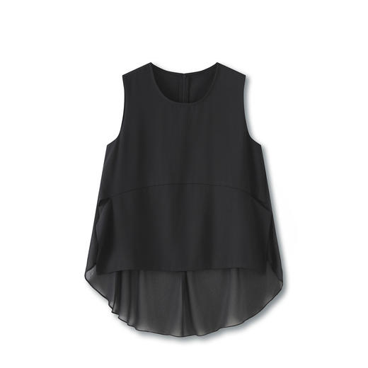 时尚显瘦廓形感不规则，圆领无袖上衣WLZD-2510401 商品图4