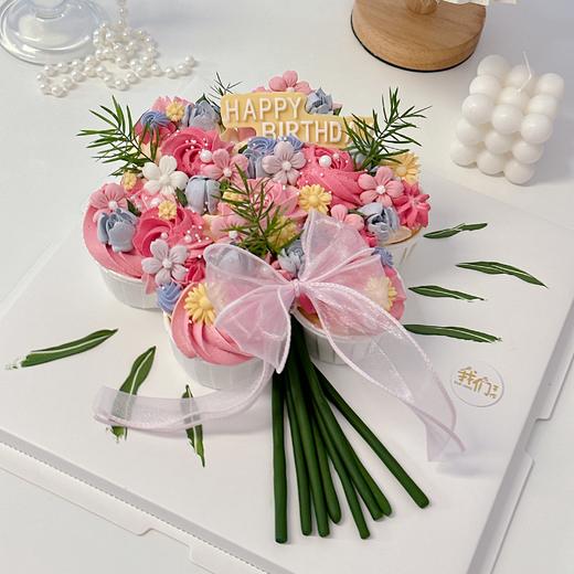 多款式~花束蛋糕7颗杯子组成-无夹心内有卡仕达酱-低糖无添加 商品图0