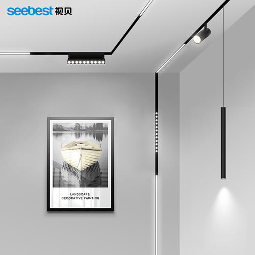 智能磁吸折叠格栅灯 商品图1