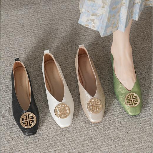 Bileinvlang新中式缎面提花单鞋合集｜缎面提花显贵气，舒适软底好搭配 商品图5