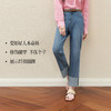 【严选】【四面弹】诗凡黎九分翻边直筒牛仔裤2025秋新款高腰窄版薄烟管裤7G6450781 商品缩略图1