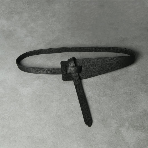 出口小众设计！打结腰带女士装饰腰封双面摔纹牛皮束腰显瘦时尚皮带！ 商品图5