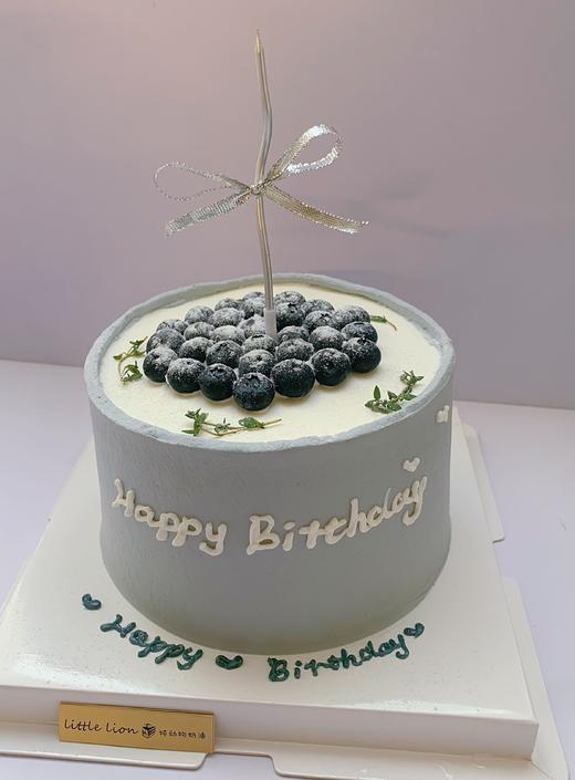 狮子家-简约款 蓝莓水果生日蛋糕 纪念日蛋糕 聚会 仪式感必备 健康甜品 商品图0