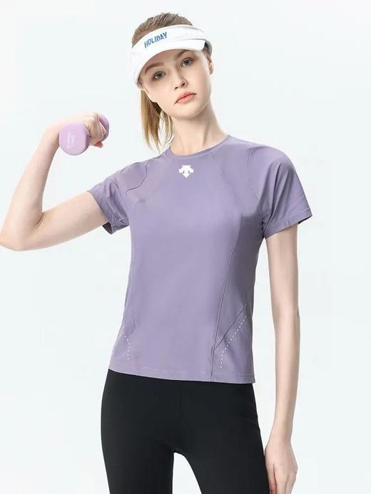 迪桑特女士抗菌凉感透气短袖专业级吸汗速干运动衫 商品图2