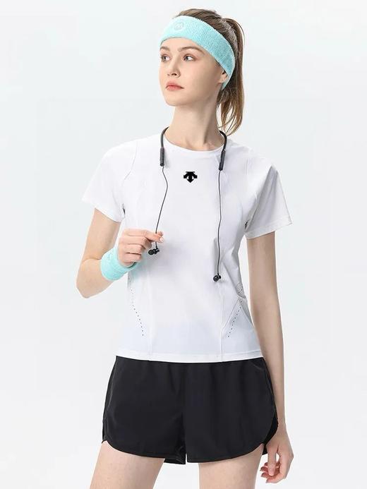 迪桑特女士抗菌凉感透气短袖专业级吸汗速干运动衫 商品图1