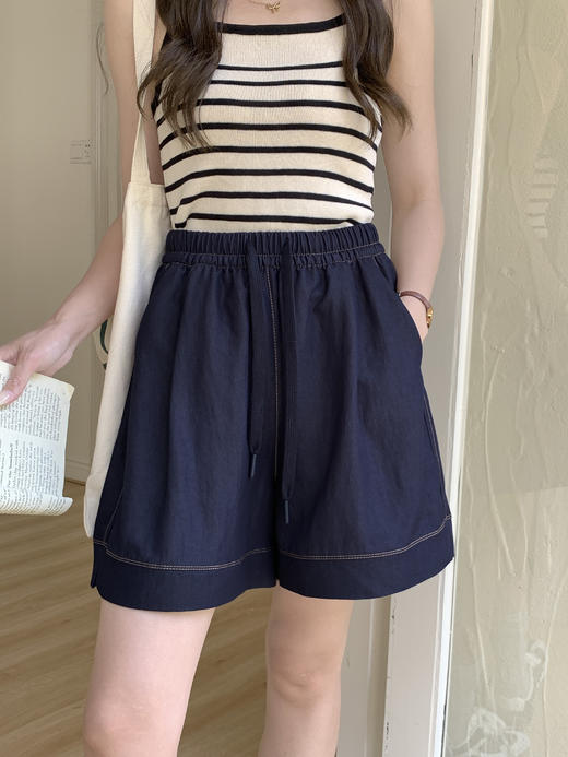 【YW】无忧购“清仓大促”韩系慵懒松弛感小开叉牛仔短裤506（截单后3-5天发货) 商品图2