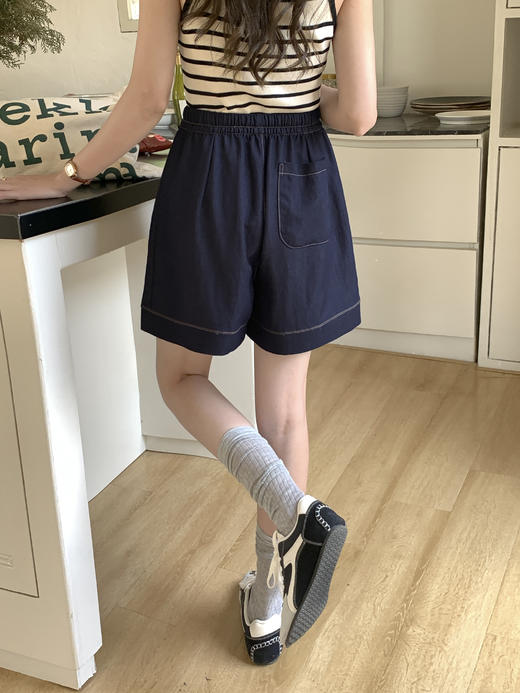 【YW】无忧购“清仓大促”韩系慵懒松弛感小开叉牛仔短裤506（截单后3-5天发货) 商品图4