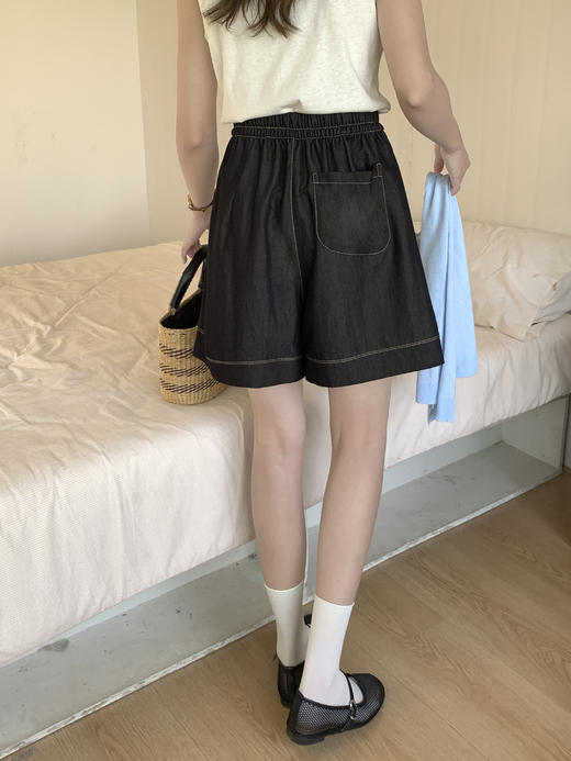 【YW】无忧购“清仓大促”韩系慵懒松弛感小开叉牛仔短裤506（截单后3-5天发货) 商品图14