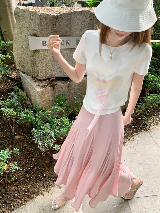 <曾小咸推荐>新品现货秒杀！卖完下架不再补 ！微信粉丝打折价！！蝴蝶结印花短袖T恤 日常109.99/件 立减50 秒杀59.99/件！！ 商品图7