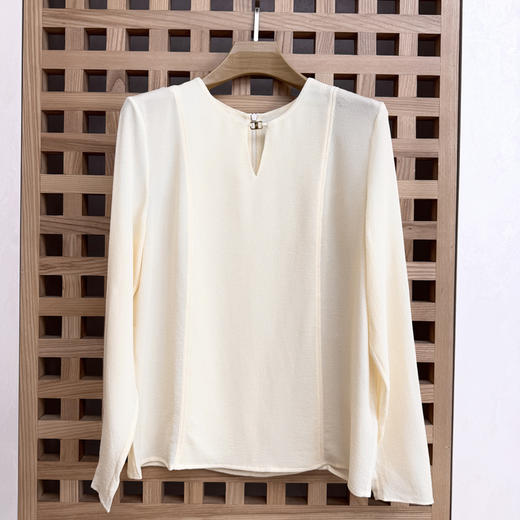 火桐hooton 重磅32姆米鬼绉金扣上衣GD80523 商品图2