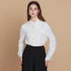 EITIE爱特爱精致木耳边直筒新中式立领暗纹衬衫上衣2025秋季新款C2509816 商品缩略图1