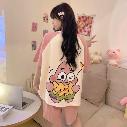 【买一套送一套】睡衣女夏天短袖薄款可爱卡通甜美风夏季2025新款家居服套装可外穿聚 商品图3