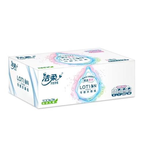 洁柔乳液柔润盒抽 抽纸100抽*3盒/提 商品图1