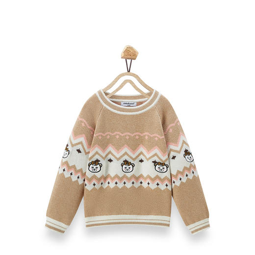 【辛巴娜娜】simbanana秋冬款女小童圆领针织衫毛衣 商品图1