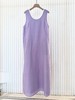【高品质私服】【IC粉紫亚麻平纹两件套连衣裙】如蝉翼般轻透贴肤，尽显独特东方美感，营造出利落又适宜的春夏氛围G1474-CC【无标出货 介意慎拍】 商品缩略图10