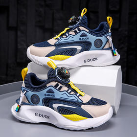G.DUCK小黄鸭男童网鞋春夏新款网面透气儿童运动鞋中大童软底女童跑步鞋QCSM00126-37