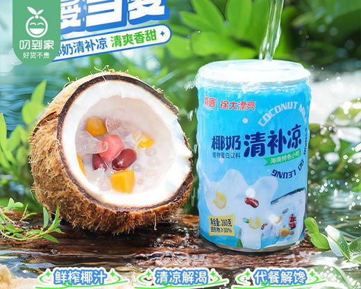 南国×徐大漂亮椰奶清补凉/1箱（280g*6罐）生产日期：25年6月 商品图1