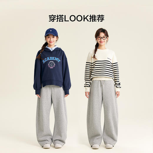 笛莎Deesha青少年女童裤子2025秋季女童时尚弯刀卫裤 商品图2