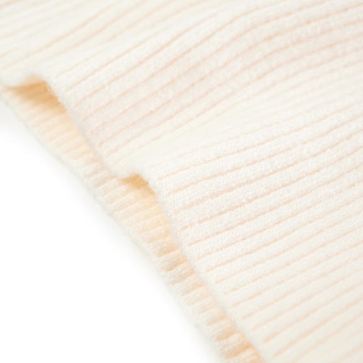 【辛巴娜娜】simbanana女童秋冬新款宝宝蕾丝花边领口基础百搭打底针织衫 商品图2