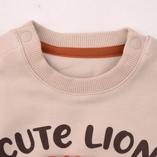 棉果果秋季新品男童奶咖色套头连体衣M312727225478 商品图3