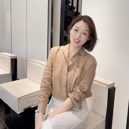 （带标稀缺货源）火桐hooton 古木茶香 S’MM系列 亚麻长袖衬衫YT3033 商品图2