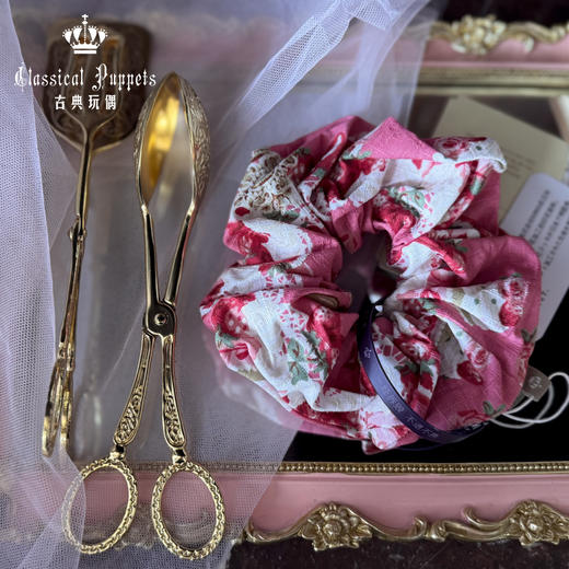 【积分兑换，60天内发货】草莓蛋糕公主大肠发圈 浓粉 古典玩偶 Lolita 商品图0