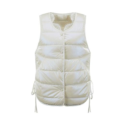 里性 LIVARY MIO 丝暖 法式时尚保暖背心女羽绒背心马甲 商品图5