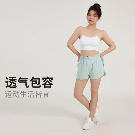 【限时秒】YOGACODE【火树银花系列】大码运动短裤女外穿防走光口袋抽绳瑜伽短裤DWH215431 商品图4