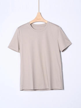 女士圆领桑蚕丝丝光棉T恤