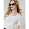 【六好柔柔T】三彩2025秋季新款丝光T恤白色圆领正肩短袖小白T简约Z 商品缩略图2