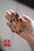 【茱事顺俪】18k金沉香绿松蜜蜡手链 商品缩略图3