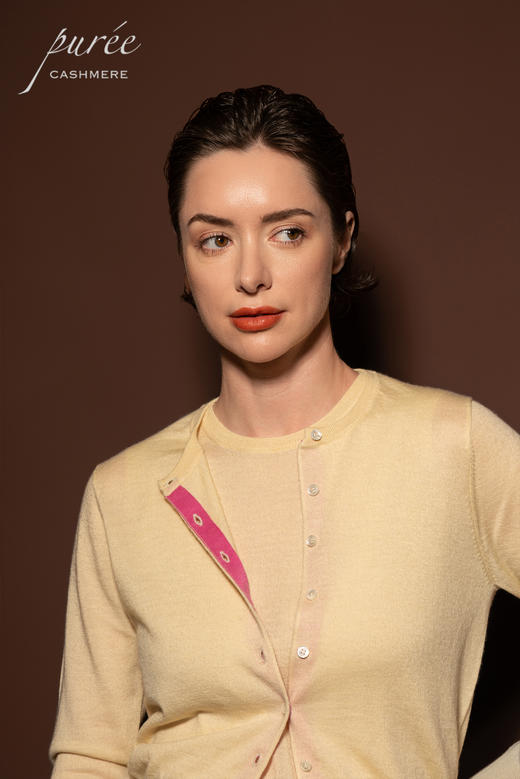 #1979/1981「PETITE SET」 100% WORSTED CASHMERE 精纺羊绒小套装-小开衫和背心 商品图3