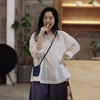 黄阿福｜匹马棉白色衬衫 商品缩略图0