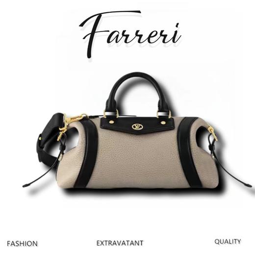 驴家M14700灰褐Biker 中号手袋 商品图0