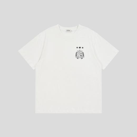 GOODBAI 学院组合logo印花圆领oversize短袖T恤 商品图2